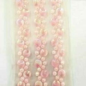 CraftbuddyUS CB118PK-3 listras de strass autoadesivas, cor rosa, faça você mesmo, artesanato