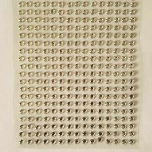 CraftbuddyUS 320pcs 4mm CLEAR Self Adhesive Rhinestone Gems, DIY Craft