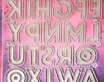 Juego de troqueles CraftbuddyUS para letras mayúsculas anidadas - 73 troqueles (CBD13)
