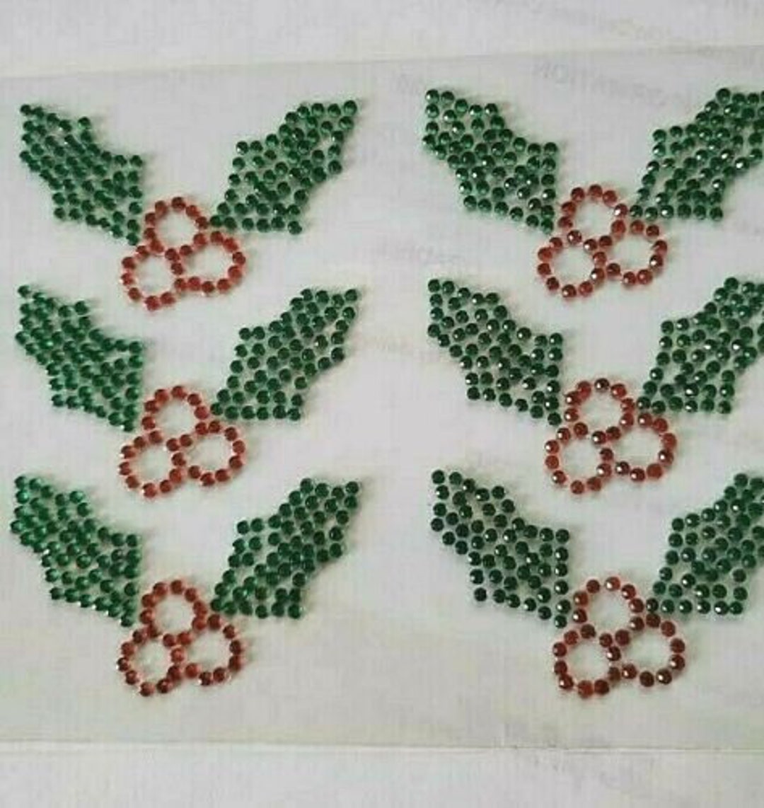 Strass Autocollants CraftbuddyUS – Design Canne De Noël – 1 Pièce 2 Pouces – Diamants à Paillettes