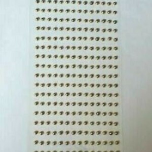CraftbuddyUS 406 stuks 4mm individuele goud zelfklevende ronde edelstenen, DIY, Ambachten