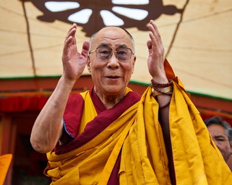 Dalai Lama,Padum, Zanskar, 2014