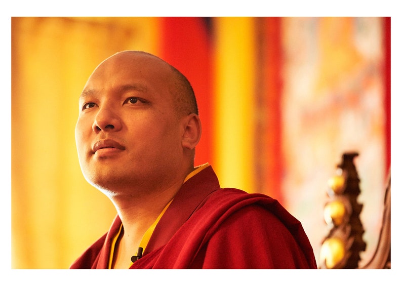 His Holiness Karmapa / Set of 5 Greeting doubled folded cards with envelopes image 2
