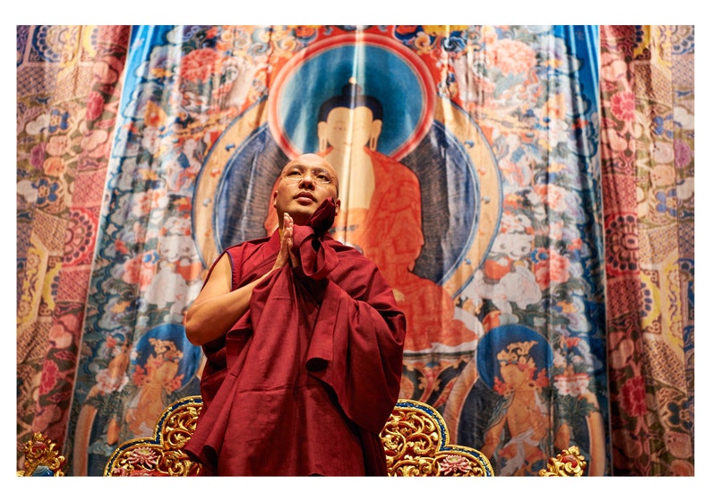 His Holiness Karmapa / Set of 5 Greeting doubled folded cards with envelopes image 4
