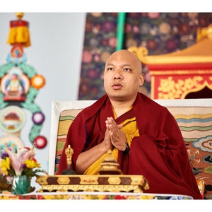 His Holiness Karmapa / Set of 5 Greeting doubled folded cards with envelopes image 6