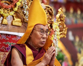 His Holiness Dalai Lama during 600th Anniversary of Drepung, India, 2016