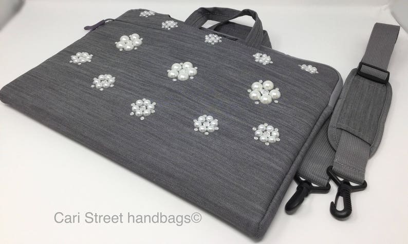 15 Laptop Bag Designer Laptop Bag Women/'s Laptop Bag Cari Street handbags Computer Bag Embellished Bag Vegan Laptop Bag