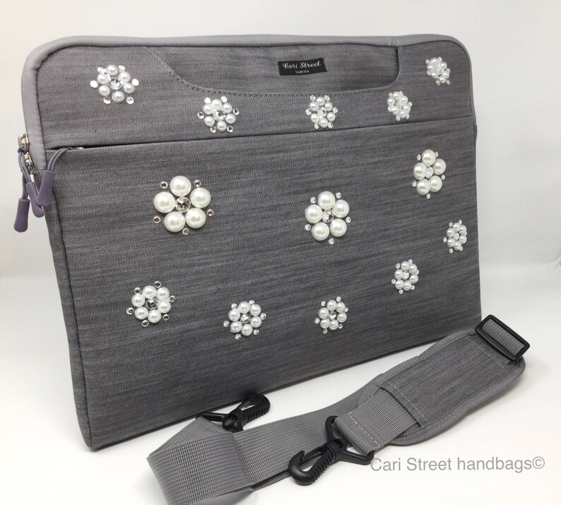 15 Laptop Bag Designer Laptop Bag Women/'s Laptop Bag Cari Street handbags Computer Bag Embellished Bag Vegan Laptop Bag