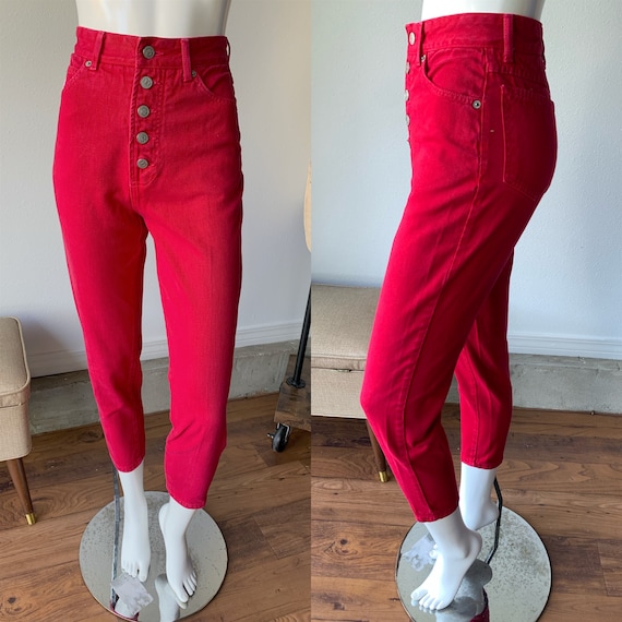 90s Jeans - Vintage 1990’s Bongo Red Button Fly Hi