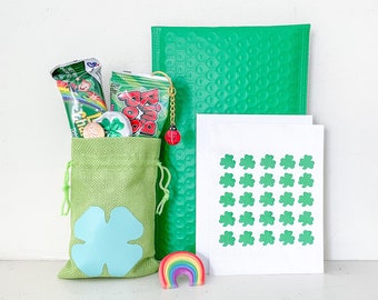 LUCKY CHARMS Treat Bag - St. Patrick’s Day Care Package - St. Paddy’s Day Gift Set - Irish Lucky Charm Favor - St. Pat’s Candy for Kids