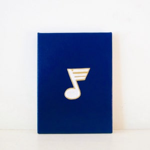 BLUE NOTE - Navy St. Louis Blues Painting - St. Louis Blues Hockey Decor - StL Blue Note - StL Blues Hockey Gear - St. Louis Blues Gift