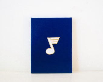 NOTA AZUL - Pintura de azul marino de St. Louis Blues - Decoración de hockey St. Louis Blues - StL Blue Note - StL Blues Hockey Gear - St. Louis Blues Gift