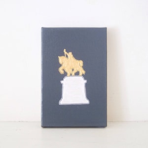 Statue of ST. LOUIS PAINTING - St. Louis Housewarming Gift - St. Louis Wedding Gift - St. Louis Landmark Art - Forest Park Art Hill Painting