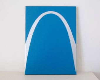 ST LOUIS Arch PAINTING - St. Louis Art - Saint Louis Housewarming Gift - Saint Louis Decor - Gateway Arch Decoration - Modern St. Louis