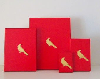 CARDINALS PAINTING - Gold St. Louis Cardinals Art - Saint Louis Cardinals Fan Art - St Louis Cardinal Fan Gift - St. Louis Cardinal Baseball