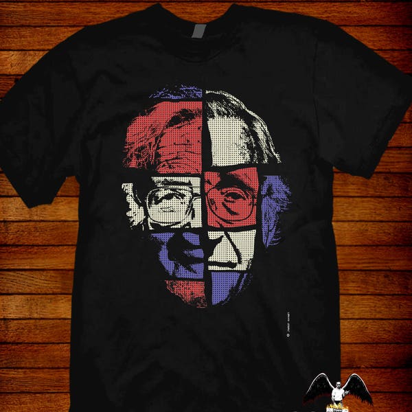 Noam Chomsky Designer T-shirt Artwork Of Jared Swart Pop Art Series S M L Xl 2xl 3xl 4xl 5xl Also In Ladies Fit S-2xl