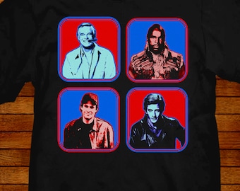 Camiseta del Equipo A: Diseño retro pop-art de los años 80