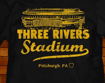 Pittsburgh Three Rivers Stadium Retro T-Shirt