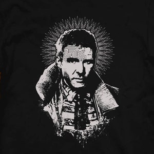 Blade Runner Shirt artwork by Jared Swart Sizes S M L XL 2XL 3XL 4XL 5XL also in Ladies fit S-XL