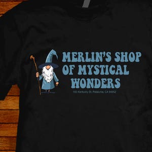 MST3K t-shirt Merlin by Jared Swart Artwork & Apparell S M L XL 2XL 3XL 4XL 5XL also in Ladies fit S-2XL