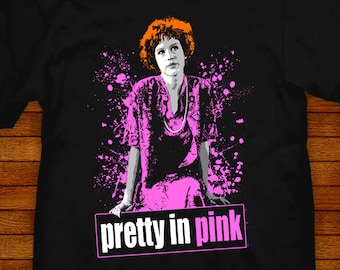 Pretty in Pink T-Shirt: 80s Movie Inspired Pop Art