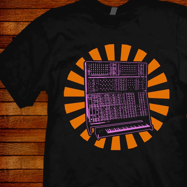 Synthesizer shirt synth shirt - Art / Original Design By Jared Swart