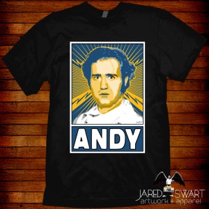 Andy Kaufman T-shirt "Andy" von Jared Swart Artwork & Apparell S M L Xl 2xl 3xl 4xl 5xl