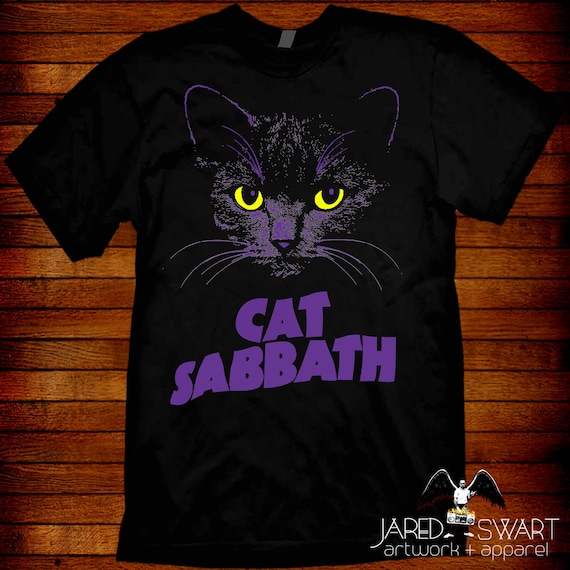 Cat Sabbath T-shirt: Metal Parody Tee Master Reality Style UK
