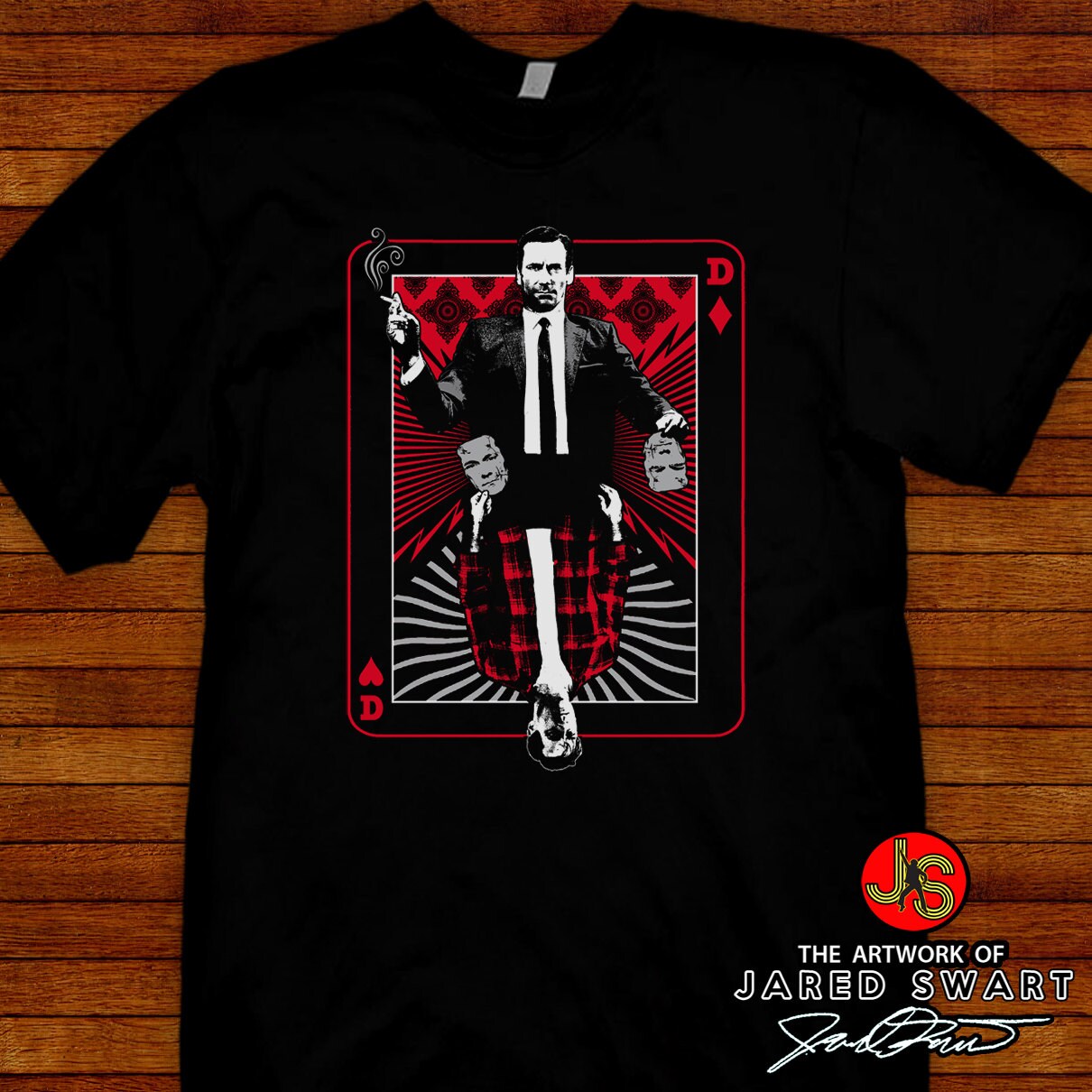 Mad Men Designer T-shirt "don Draper Dick Whitman" Artwork Of Jared Swart Pop Art Series S M L Xl 2xl 3xl 4xl 5xl Also In Ladies Fit S-2xl