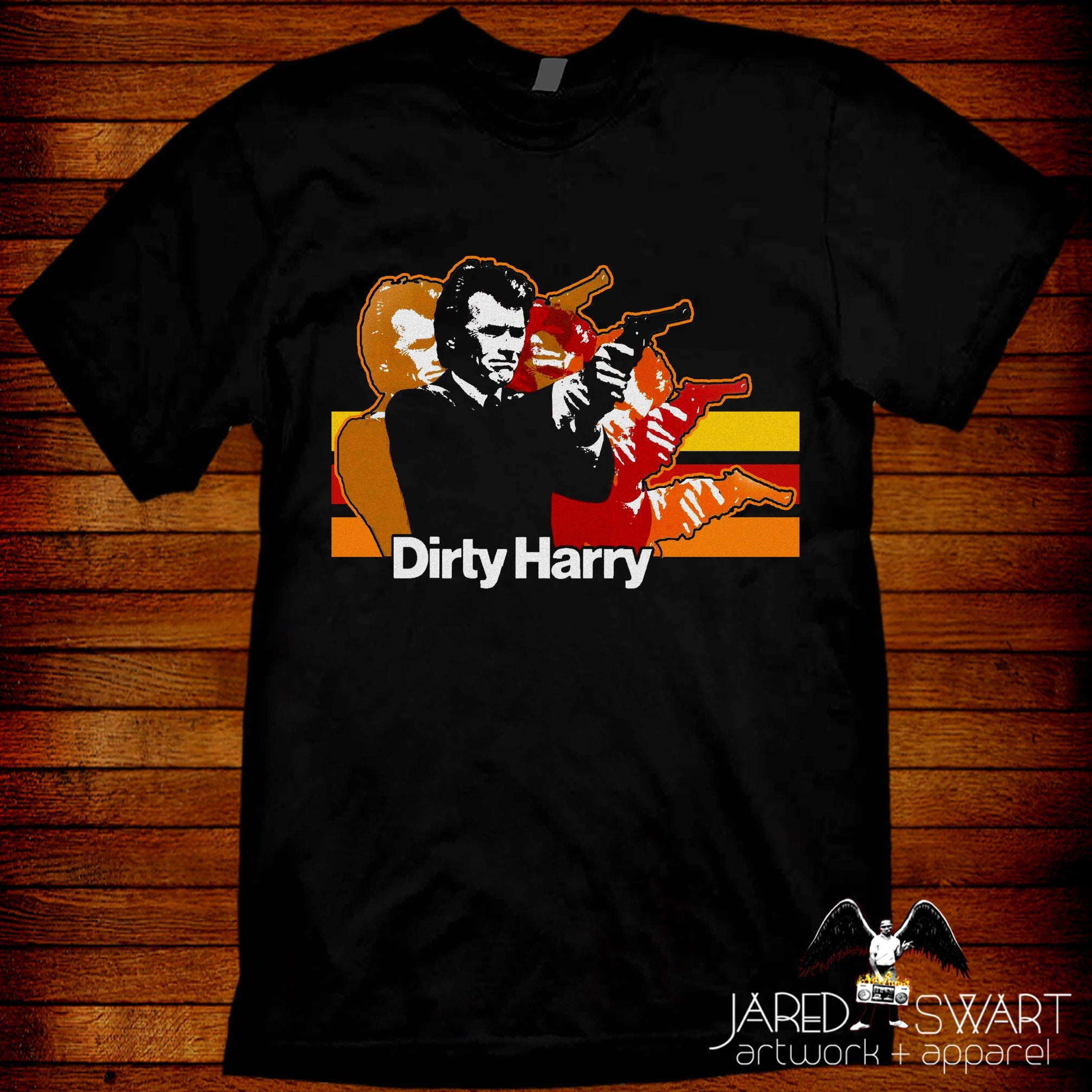 ダーティハリーTシャツ：70年代映画ポップアートTシャツ - Etsy 日本