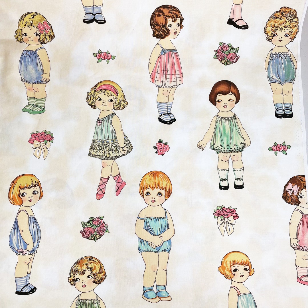 Windham Fabrics Sheryl Marquez Paper Dolls Quilt Cotton 44 Etsy