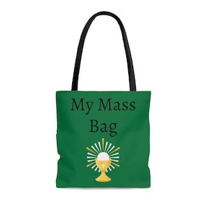 My Mass Tote Bag//Green//Catholic