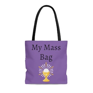 Sac fourre-tout My Mass// Violet//Catholique