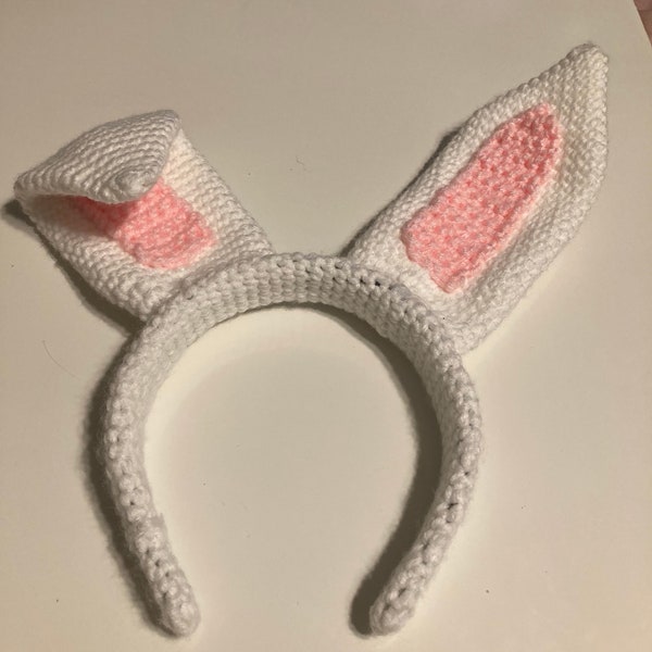 CROCHET PATTERN - Bunny Ears Headband / Easter Headband / Crochet Bunny Ears