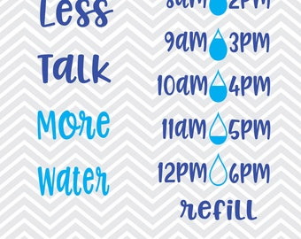 Drink Water Tracker SVG: Motivational Cut File (Digital Download)