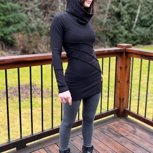 Elixir Tunic with Cowl Hood and Pocket