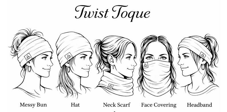 Twist Toque ~ Bamboo Jersey image 7