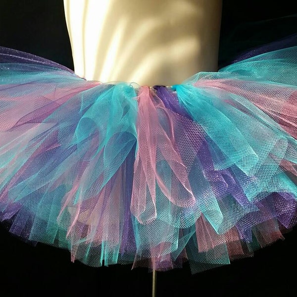 Unicorn, Mermaid Children's Tutu - Birthday Fun Tutu - Purple, Turquoise, and Pink - Dance Recital Tutus