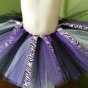 Purple Zebra Tutu Child / Teen / Adult Sizing, Plus Size image 1