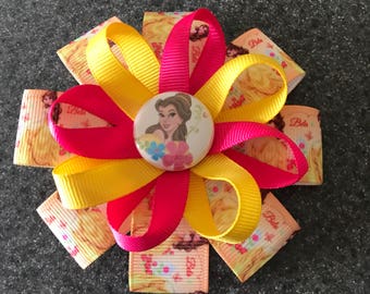 Belle Hair Bow or Headband - 2 sizes - Beauty and the Beast