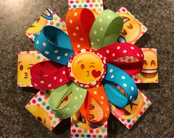 Emoji Headband or Hair Bow - 2 sizes