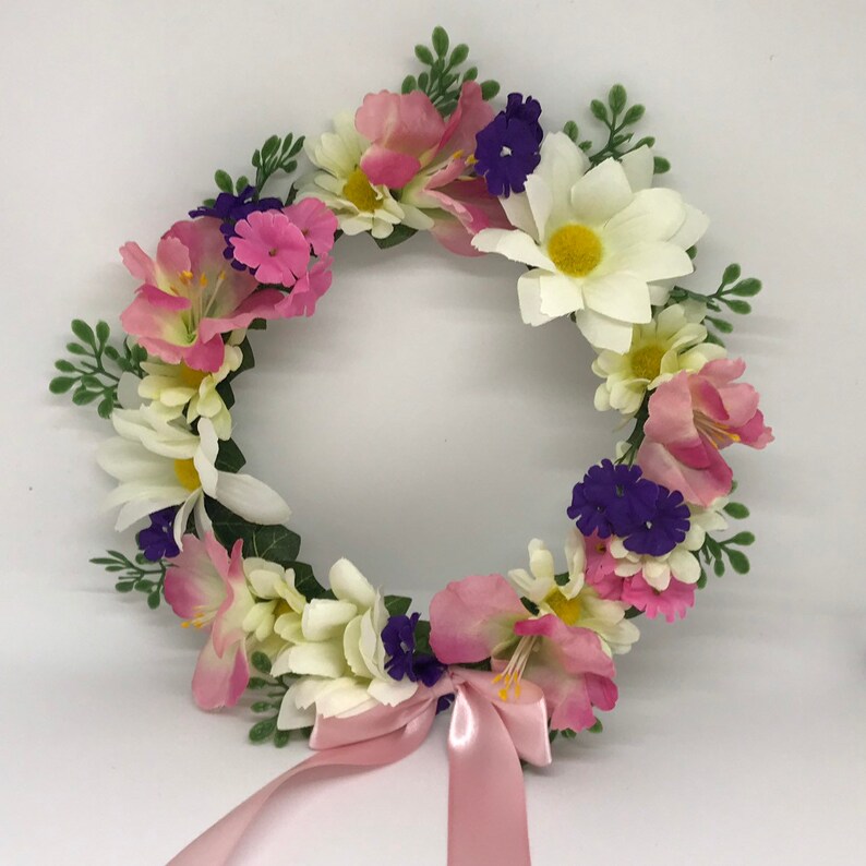 Pinks Flower Crown Wreath Purple Whites