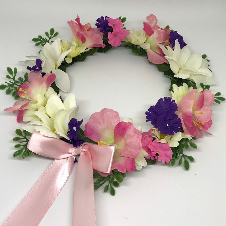 Pinks Flower Crown Wreath Purple Whites