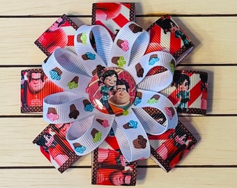 Wreck it Ralph, Vanellope HairBow or Headband - 2 sizes