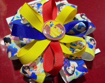 Snow White Hair Bow or Headband - 2 sizes