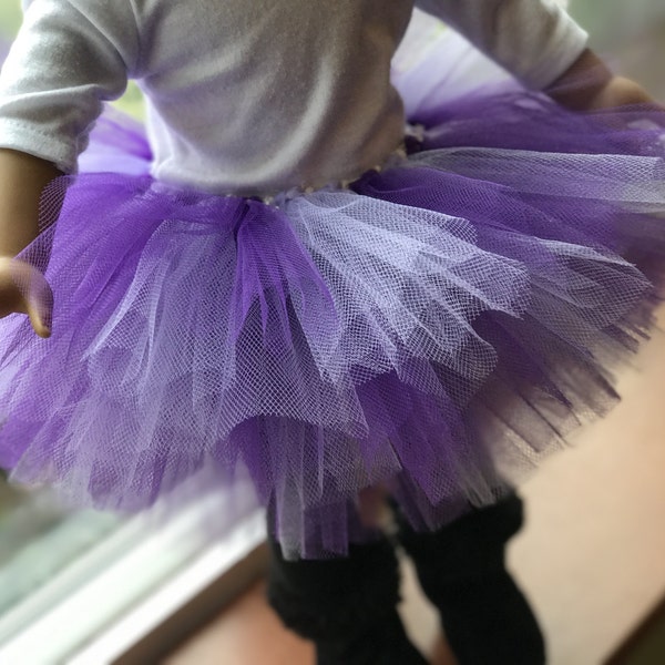 Baby Doll Tutu - Royal Purple and Lavender Tutu - Fits 18" Dolls