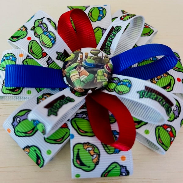 TMNT - Teenage Mutant Ninja Turtles - Hair Bow or Headband - 2 sizes