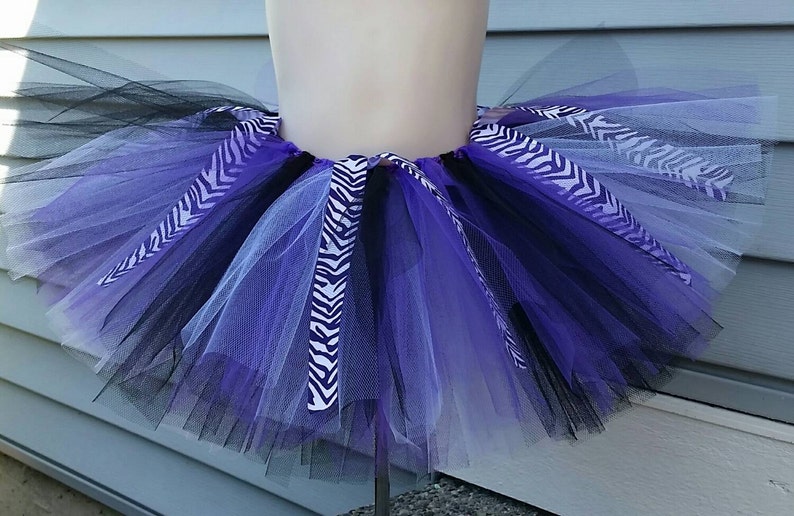 Purple Zebra Tutu Child / Teen / Adult Sizing, Plus Size image 3