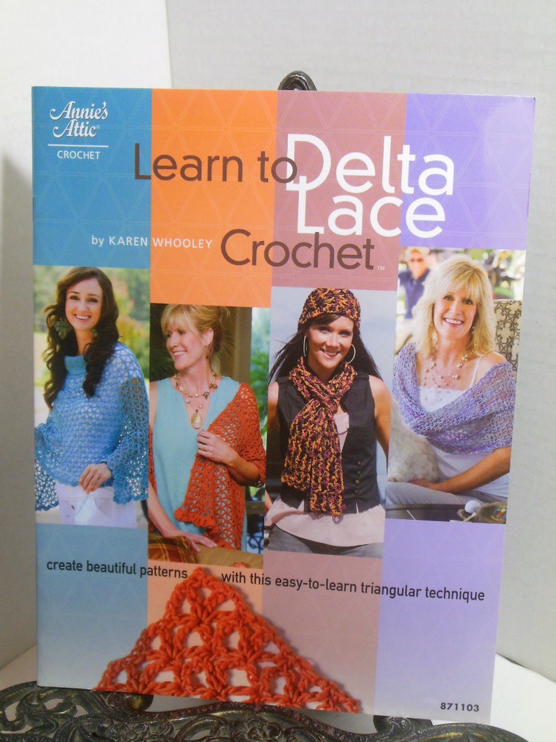 Learn How to Make Delta Lace with Crochet Hook Annie/'s Attic Lacemaking Technique Book 871103 Free Shipping