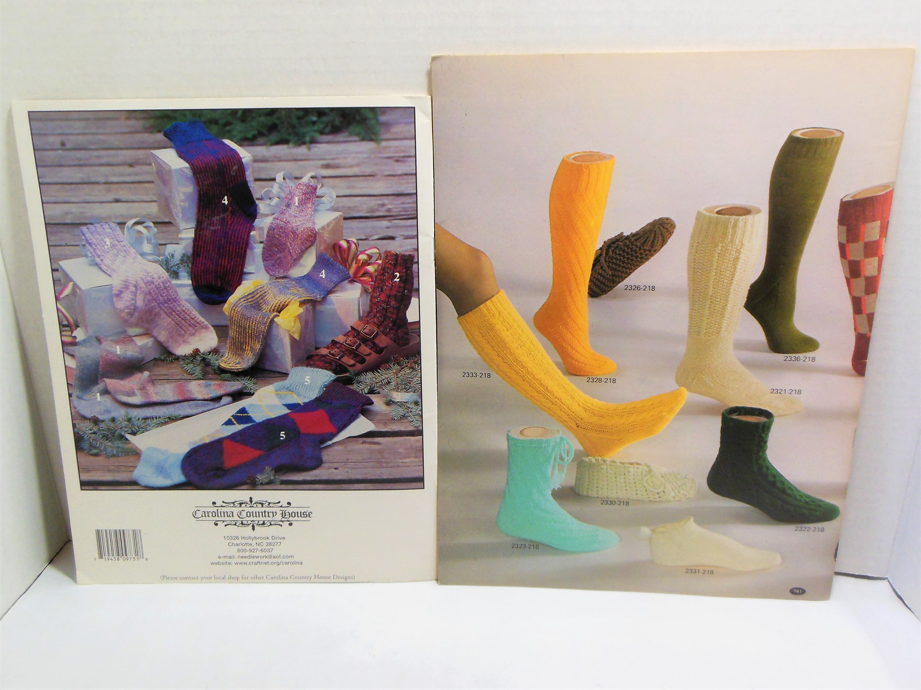 Sock Knitting Pattern Lot The Sock Book AND On Your Toes Etsy
